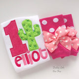 Cactus Birthday Shirt or bodysuit for girls - Any Age - Darling Little Bow Shop