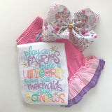 Unicorn Mermaid shirt for girls - Summer To Do List - pastel rainbow colors - Darling Little Bow Shop