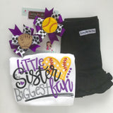 Softball Bows -- Softball Hairbow Set --  Pigtail Bow Set in your team colors - Darling Little Bow Shop