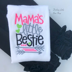 Mama's Little Bestie Mother's Day shirt or bodysuit for girls