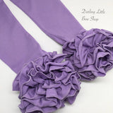 Light Purple Ruffle Leggings - Light Purple Icings Ruffle Leggings - Darling Little Bow Shop