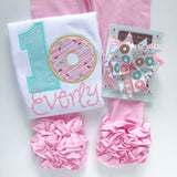 Donut Hairbow in pastel colors, optional headband - Darling Little Bow Shop