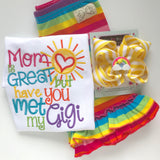 Sunshine Bow, Sun Bow, Sunshine Hairbow - Darling Little Bow Shop