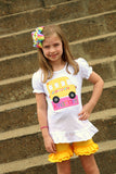 Girls School Bus Shirt, bus shirt for back to school - Darling Little Bow Shop