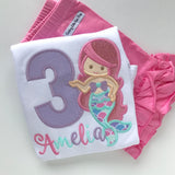Mermaid Birthday Tutu Outfit for girls - Darling Little Bow Shop