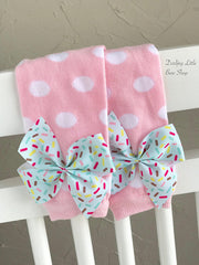 Pink Sprinkles Leg Warmers