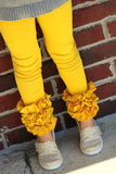 Mustard Ruffle Leggings - Mustard Icings Ruffle Leggings - Darling Little Bow Shop