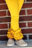 Mustard Ruffle Leggings - Mustard Icings Ruffle Leggings - Darling Little Bow Shop