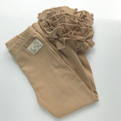Toasted Almond Ruffle Leggings - tan Icings Ruffle Leggings