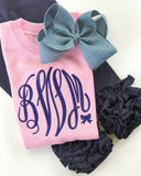 Navy Ruffle Leggings - navy blue Icings Ruffle Leggings - Darling Little Bow Shop