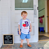 Back to School Shirt for boys -- Apple of My Eye - Darling Little Bow Shop