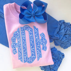 Pink monogram sweatshirt