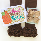 Brown Ruffle Leggings - Chocolate Icings Ruffle Leggings - Darling Little Bow Shop