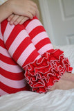 Sweetheart Ruffle Leggings - Red and Pink Icings Ruffle Leggings for Valentines Day - Darling Little Bow Shop