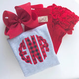 Red Burlap hairbow -- 6" or 4-5" hairbow with optional headband - Darling Little Bow Shop