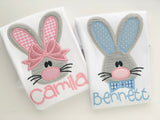 Easter Shirt or Bodysuit for boys -- Brother Rabbit -- Easter Bunny bodysuit or shirt -- pastel blue - Darling Little Bow Shop