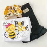 Bumblebee Bee Kind shirt or bodysuit for girls - Darling Little Bow Shop