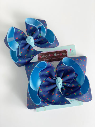 Hairbows to match Matilda Jane Brilliant Daydream - Summer Social - choose 4-5" or 6" bow - Darling Little Bow Shop