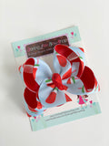 Hairbows to match Matilda Jane Brilliant Daydream - Popsicle Stand - choose 4-5" or 6" bow - Darling Little Bow Shop