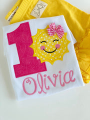You Are My Sunshine Birthday Bodysuit or Shirt