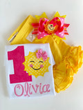 You Are My Sunshine Birthday Bodysuit or Shirt - Darling Little Bow Shop