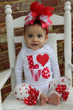 Over The Top Valentine Bow -- My Little Valentine - Darling Little Bow Shop