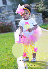 Baby Girl Easter Tutu Outfit - Hot Pink Chickie