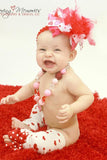 Over The Top Valentine Bow -- My Little Valentine - Darling Little Bow Shop