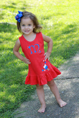 4th of July dress for girls - Bomb Pop Ruffle Dress