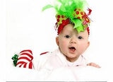 Over The Top Boutique Christmas Grinch Bow -- Decorate Her for Christmas - Darling Little Bow Shop