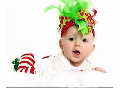 Over The Top Boutique Christmas Grinch Bow -- Decorate Her for Christmas