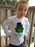 Leprechaun Shamrock shirt for boys -- Dapper Little Leprechaun - Darling Little Bow Shop
