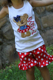 Boys shirt or bodysuit for 4th of July -- Summertime Champ - red, white and blue - personalized bodysuit or shirt - Darling Little Bow Shop