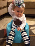 Baby Girl Football oufit -- Football Princess bodysuit or shirt and leg warmers - Darling Little Bow Shop