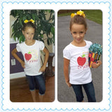 Apple Back to School Shirt Girls -- Apple of My Eye - Darling Little Bow Shop