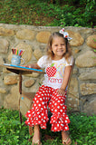 Back to School Bow - I Love School  5" bow - Darling Little Bow Shop