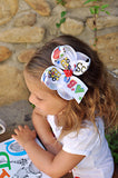 Back to School Bow - I Love School  5" bow - Darling Little Bow Shop