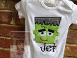 Halloween shirt or bodysuit for babies, boys and girls - Monster Mash Frankenstein - Darling Little Bow Shop