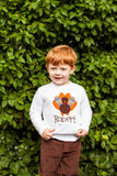 Thanksgiving Bodysuit or Shirt for Baby Boys, Turkey Shirt or Bodysuit - Darling Little Bow Shop