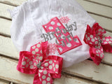 Baby Girl First Birthday bodysuit, Winter ONEderland - Darling Little Bow Shop