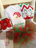 Santa Claus Bodysuit OR Shirt for Girls -- Sweet Santa - Darling Little Bow Shop