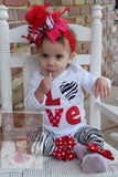 Little Diva Valentine Outfit - Darling Little Bow Shop