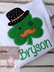 Leprechaun Shamrock shirt for boys -- Dapper Little Leprechaun