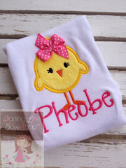 Easter Bodysuit or Shirt - Hot Pink Chickie