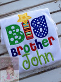 Big Brother or Lil' Brother Shirt or bodysuit -- sibling shirts -- personalized shirt with name for big brother or Lil' brother - Darling Little Bow Shop