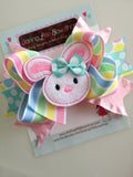Easter Bunny Bow - Easter Bow - Hippity Hop - Darling Little Bow Shop
