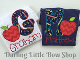 Back to School Shirt for boys -- Apple of My Eye - Darling Little Bow Shop
