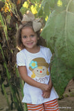 Autumn Friend Scarecrow shirt or bodysuit for girls - Darling Little Bow Shop