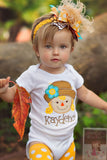 Autumn Friend Scarecrow shirt or bodysuit for girls - Darling Little Bow Shop