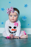 Baby Girl Snowman Outfit - Mrs. Snowman - Darling Little Bow Shop